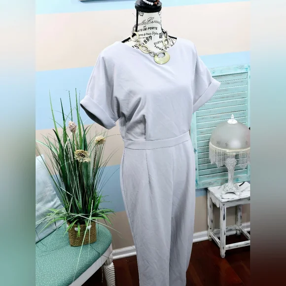 NWT Alexia Admor Sadie Boatneck Tapered Jumpsuit